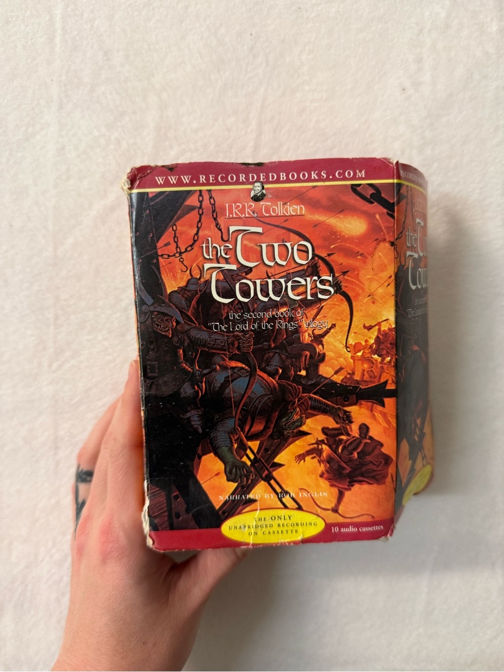 Recorded Books The Two Towers Audio Cassette Set - Orange Cover